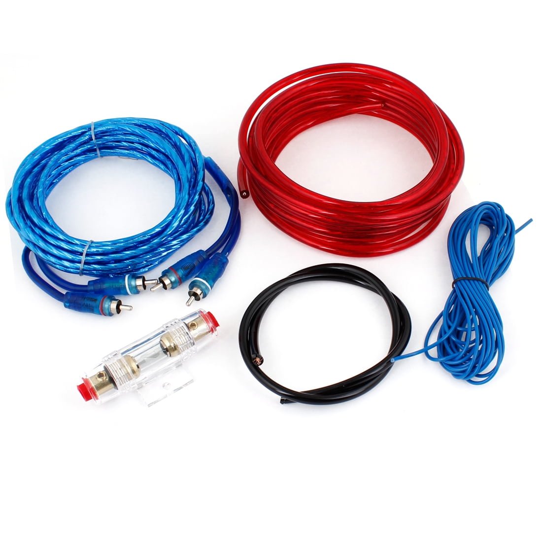 unique bargains 9 in 1 vehicle car audio battery copper cable amplifier wiring kit set 1200w Auto Electrical Wiring Kits